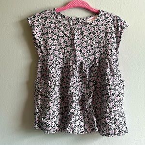 EUC Baby Girl Joe Fresh Floral Short Sleeved Dress